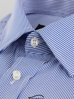Camisa Casual azul de lineas