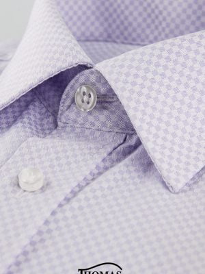 Camisa casual lavanda cuadrille