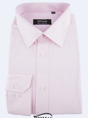 Camisa casual rosa cuadrille
