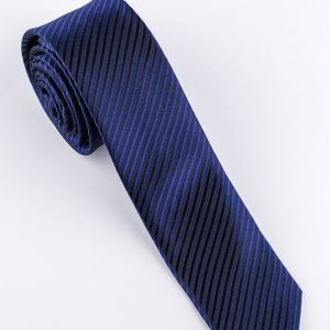 Corbata Slim - Azul Textura