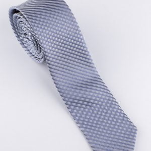Corbata Slim - Gris textura