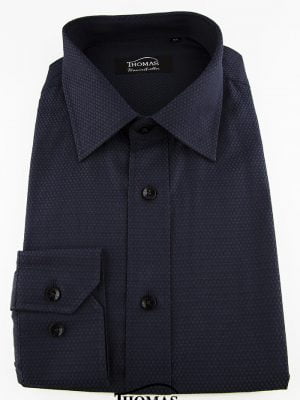 Camisa casual negro cuadrille