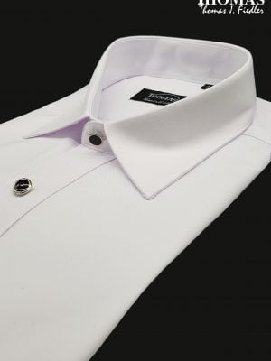 Camisa Cuello Tradicional | Para colleras | Corte Regular | Botón Brillante | Lisa