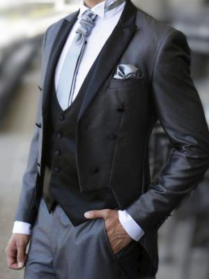 Frac Gris | 3 Piezas | (210-17)