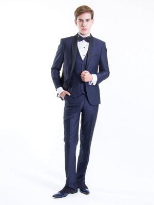 Smoking Azul Oscuro | Traje 3 Piezas (343-6)