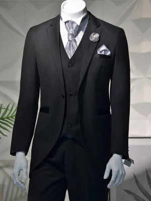 [ULTIMAS TALLAS] - Chaqué negro 3 piezas (210-17)