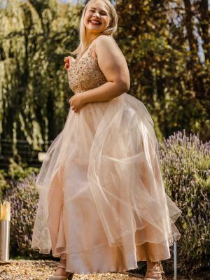 Vestido de fiesta | Beige