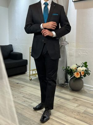 Traje Negro | Corte Regular | Dos piezas | PRECIO ESPECIAL WEB (SV006)