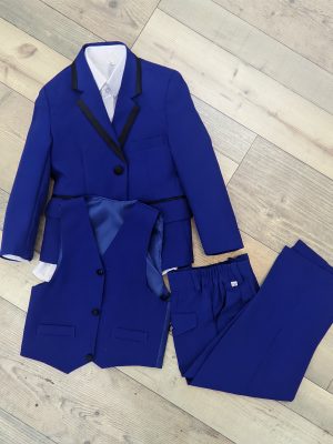 Traje niño tres piezas | Azul rey