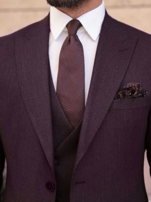 Traje Tradicional | burdeo | Tres piezas | D3032-3