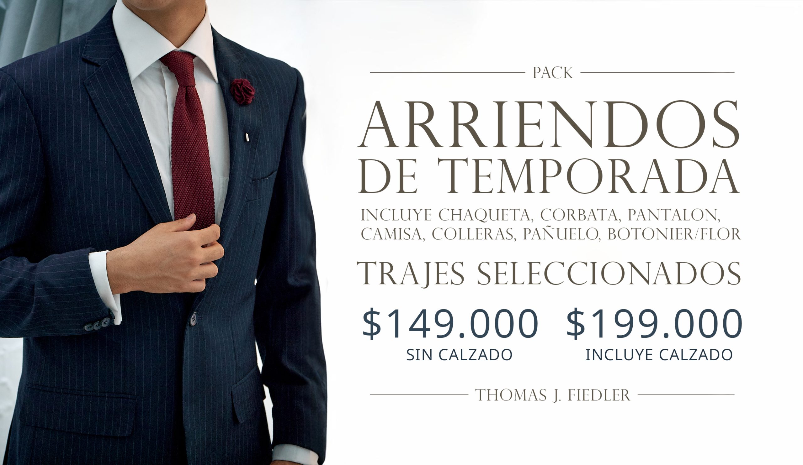 Arriendo de trajes