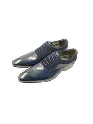Zapato | Oxford | Cuero Azul | 190-LA103-BLUE