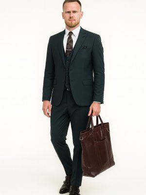 Traje Tradicional | verde petroleo | Tres piezas | D3032-2