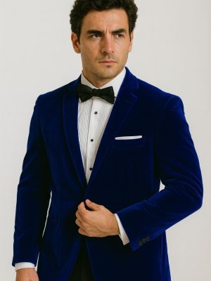 Traje Terciopelo | Azul | Dos piezas (35076-15)