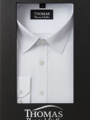 Camisa Cuello Italiano | Puño Simple | Corte Regular | Botón Brillante