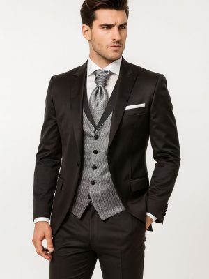 Semilevita | Traje Negro | Incluye Chaleco