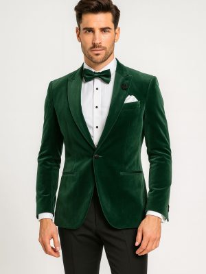 Terciopelo | Traje Verde Esmeralda | Chaqueta y Pantalón | 704641-9