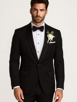 Smoking | Traje Negro | Chaqueta y Pantalón