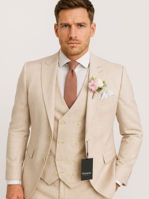 Traje Tradicional | Traje Beige | Incluye Chaleco