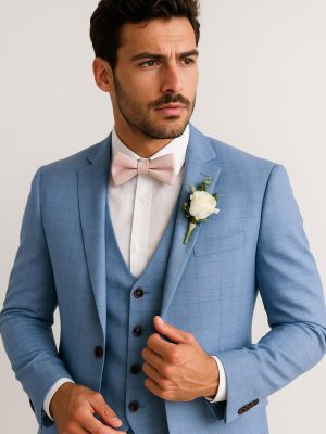 Traje Cuadrillé Tradicional | Celeste | Tres piezas | 705736-4