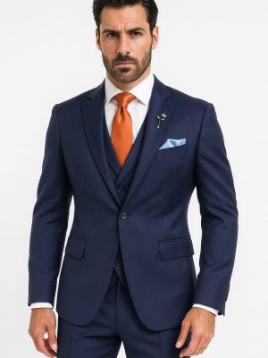 Traje Tradicional | Traje Azul | Incluye Chaleco | 9013A