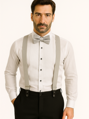 Suspensor | Botones | Gris | 2 piezas