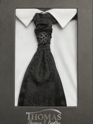 corbatín/plastron/negro diseño