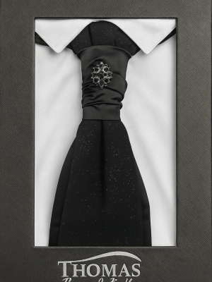 corbatín/plastron/negro