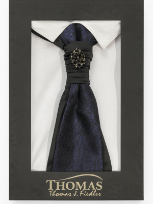 corbatín/plastron/azul diseño