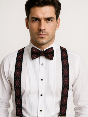 Suspensor | Gancho | Burdeo | 2 Piezas