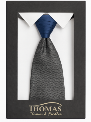 corbatín/plastron/gris/diseño