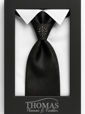 corbatín/plastron/negro diseño