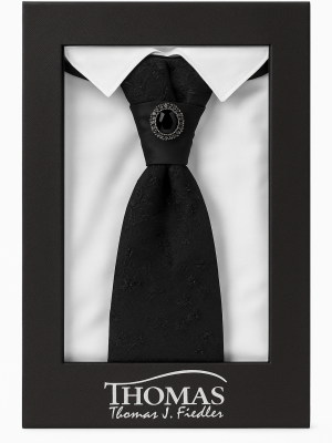 corbatín/plastron/negro/diseño