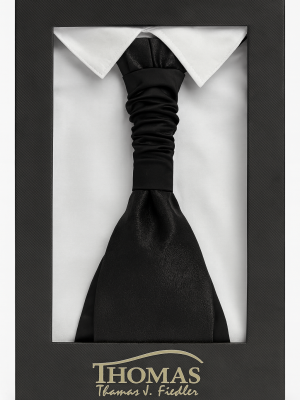 corbatín/plastron/negro/diseño