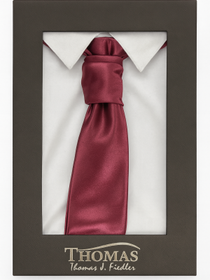 corbatín/plastron/rojo satin