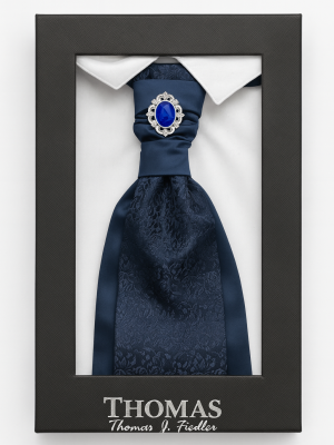 corbatín/plastron/azul diseño