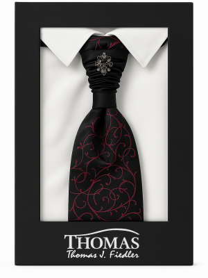 corbatín/plastron/negro diseño