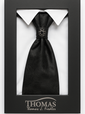 corbatín/plastron/negro diseño