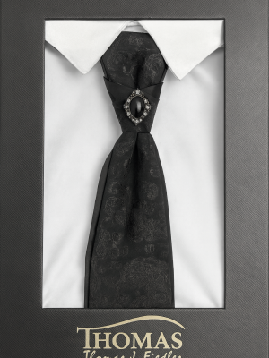 corbatín/plastron/negro diseño