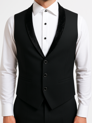 Chaleco | Gillette | 1 Pieza | Negro brillante