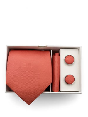 Set | Corbata | 3 Piezas | Coral