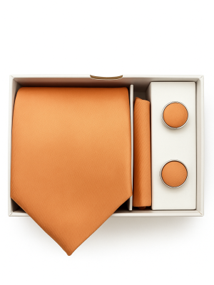 Set | Corbata | 3 Piezas | Salmon