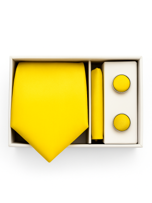 Set | Corbata | 3 Piezas | Amarillo