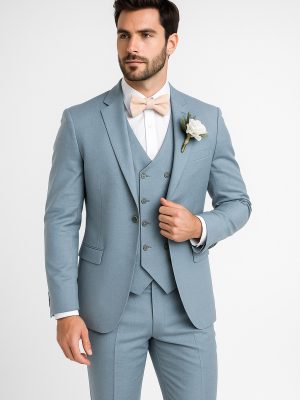 Traje colección | 3 Piezas | Celeste | 9038