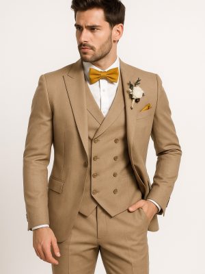 Traje colección | 3 Piezas | Arena | 9043A