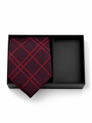 Corbata | Colección | Burdeo Rayas