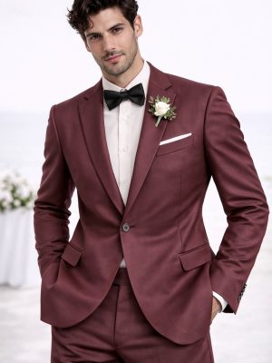 Traje | 2 Piezas | Burdeo | 6058-913