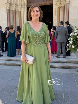 Coleccion | Vestido de fiesta | largo verde